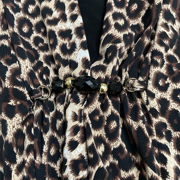 NOTATIONS, leopard print blouse, Size 3X - Picture 7 of 11